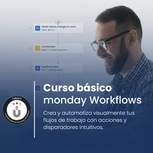 Imagen de portada para Curso online  Curso: Introducción a monday workflows