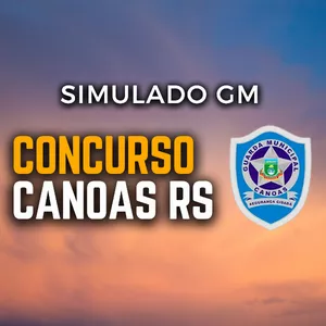 Imagem de capa para o Ebook SIMULADO GUARDA MUNICIPAL CANOAS 2023
