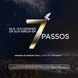 Imagem do curso Seja o  DESIGNER  da sua  IGREJA  em  7  PASSOS
