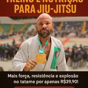 Imagem de capa para o Ebook Performance de Aço: Treino e Nutrição para Jiu-Jitsu”