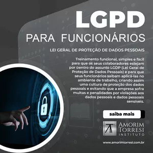 Imagem de capa para o Curso online LGPD para FUNCIONÁRIOS