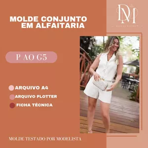 Imagem de capa para o Ebook MOLDE CONJUNTO EM ALFAITARIA