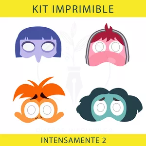 Imagen de portada para Curso online Imprimible de Antifaces IntensaMente 2 - Inside Out 