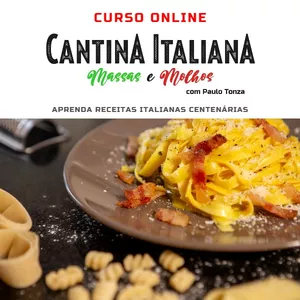 Imagem de capa para o Curso online CANTINA ITALIANA MASSAS E MOLHOS - CURSO ONLINE