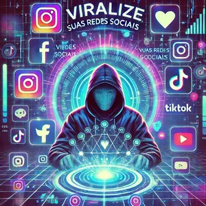 Imagem de capa para o Ebook Hackeando o Sucesso nas Redes Sociais: Estratégias para Viralizar e Crescer Rápido
