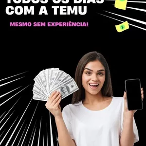 Imagem de capa para o Ebook Temu para Iniciantes: Como Ganhar até R$500 por Semana Sem Vender Nada