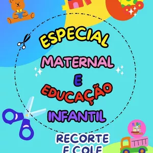 Imagem de capa para o Ebook Especial maternal e educação infantil atividade de recorte