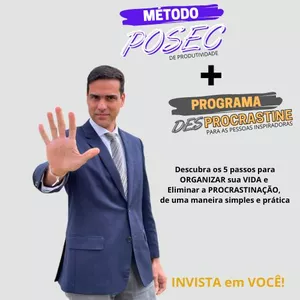 Imagem de capa para o Curso online Programa DESprocrastine + Método POSEC