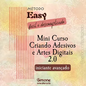 Imagem de capa para o Curso online Mini Curso Criando Adesivos e Artes Digitais 2.0 (Iniciante avançado)