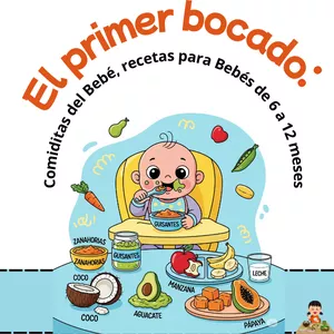 Imagen de portada para Curso online El primer bocado: Comiditas del Bebé, recetas para Bebés de 6 a 12 meses