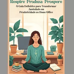 Imagem de capa para o Ebook Respire, Produza, Prospere - Transformar Ansiedade em Produtividade no Home Office