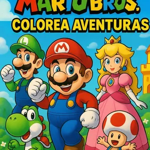 Imagen de portada para Curso online Super Mario Bros colorea aventuras