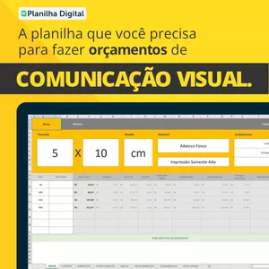 Imagem de capa para o Curso online Planilha de orçamento para Comunicação Visual 