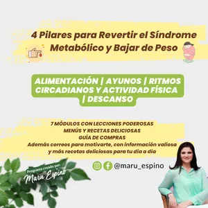 Imagen de portada para Curso online 4 Pilares para Revertir el Síndrome Metabólico y Bajar de Peso