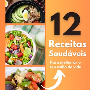 Imagem de capa para o Ebook 12 Receitas Saudáveis