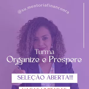 Imagem do curso ORGANIZE E PROSPERE. Aprenda a ser senhor do seu dinheiro