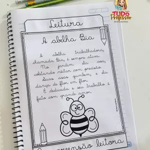 Imagem de capa para o Ebook Texto e Interpretação para o Caderno Letra Cursiva
