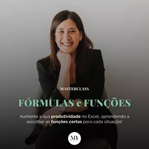 Imagem de capa para o Curso online Masterclass Fórmulas e Funções