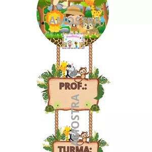 Imagem de capa para o Curso online 🦁 *Plaquinhas para porta Bem-vindos Safari* 🦁 