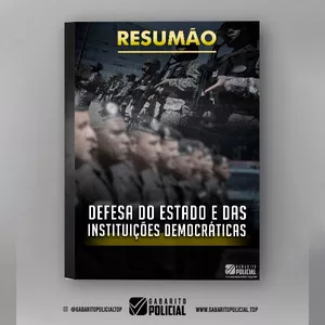 Imagem de capa para o Ebook Resumão Esquematizado CF - Da Defesa do Estado e das Instituições Democráticas