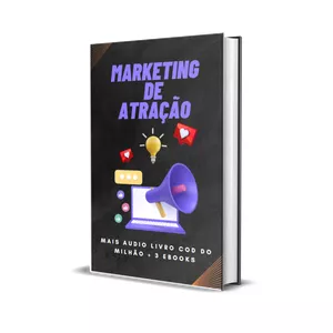 Imagem de capa para o Ebook Ebook Marketing de atração + audio livro Cod do Milhão + 3 ebooks