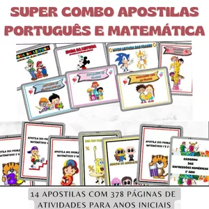 Imagem de capa para o Curso online Super Combo Apostilas de Português e Matemática