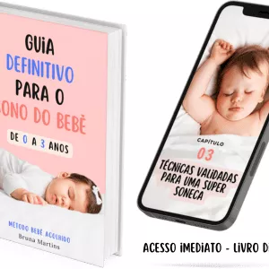 Imagem de capa para o Ebook Guia Definitivo para o Sono do Bebê de 0 a 3 Anos