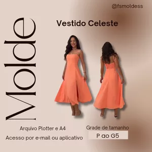 Imagem de capa para o Ebook Molde vestido Celeste 
