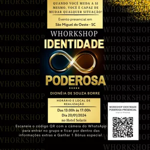 Imagem de capa para o Evento presencial WHORKSHOP IDENTIDADE PODEROSA