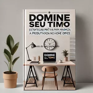 Imagem de capa para o Ebook Domine Seu Tempo: Estratégias Práticas para Maximizar a Produtividade no Home Office