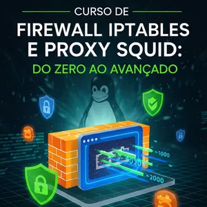 Imagem de capa para o Curso online Curso de Firewall Iptables e Proxy Squid: Do Zero ao Avançado