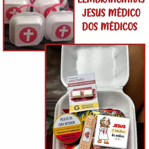 Imagem de capa para o Ebook KIT LEMBRANCINHAS JESUS MÉDICO DOS MÉDICOS 