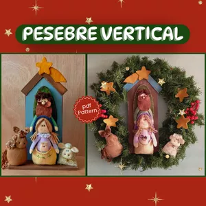 Imagen de portada para Ebook Patron para elaborar pesebre navideño