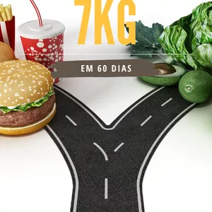 Imagem de capa para o Ebook Como emagreci 7kg em 60 dias