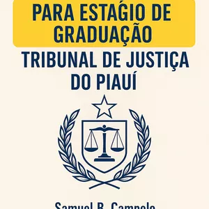 Imagem de capa para o Ebook Resumo material de estudo estágio Tribunal de Justiça do Piauí