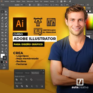 Imagem principal do produto Adobe Illustrator para Diseño Gráfico