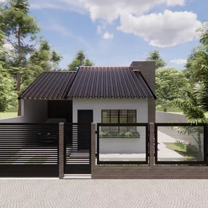 Imagem de capa para o Ebook PLANTA DE CASA PEQUENA, SIMPLES E MODERNA COM 2 QUARTOS