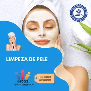 Imagem de capa para o Ebook CURSOS DE LIMPEZA DE PELE E-book com CERTIFICADO 
