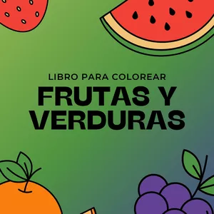 Imagen de portada para Ebook Libro de frutas para colorear