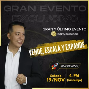 Imagen de portada para Evento presencial Escala, Vende y Expande