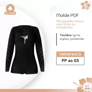 Imagem de capa para o Ebook MOLDE MACAQUINHO FITNESS COM FECHO NO ENTREPERNAS