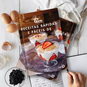 Imagem de capa para o Ebook Recitas rápidas e fáceis de pudim.