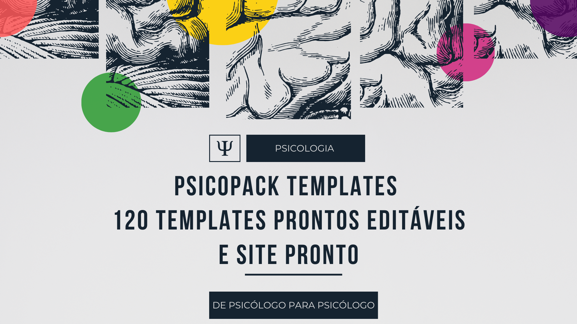 Imagem do curso Pack de 120 Templates Editáveis para Psicólogos + Site Bônus