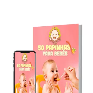 Imagem de capa para o Ebook papinhas para bebês