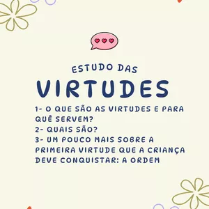 Imagem de capa para o Ebook Apostila Virtudes