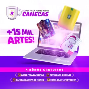 Imagem do curso Super Pack Artes para Canecas