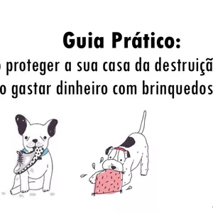 Imagem de capa para o Ebook Guia prático : Como proteger a sua casa da destruição canina e não gastar dinheiro com brinquedos inúteis