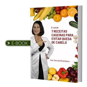 Imagem de capa para o Ebook [E-BOOK] 7 RECEITAS CASEIRAS PARA EVITAR QUEDA DE CABELO.