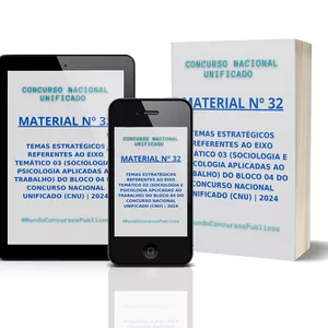 Imagem de capa para o Ebook Material 32 - Sociologia e Psicologia do Trabalho para CNU