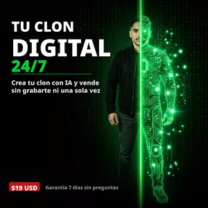 Imagen de portada para Curso online TU CLON DIGITAL 24/7